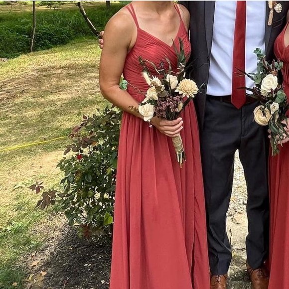 Azazie Dress - Jeanna in Terracotta - Picture 3 of 3